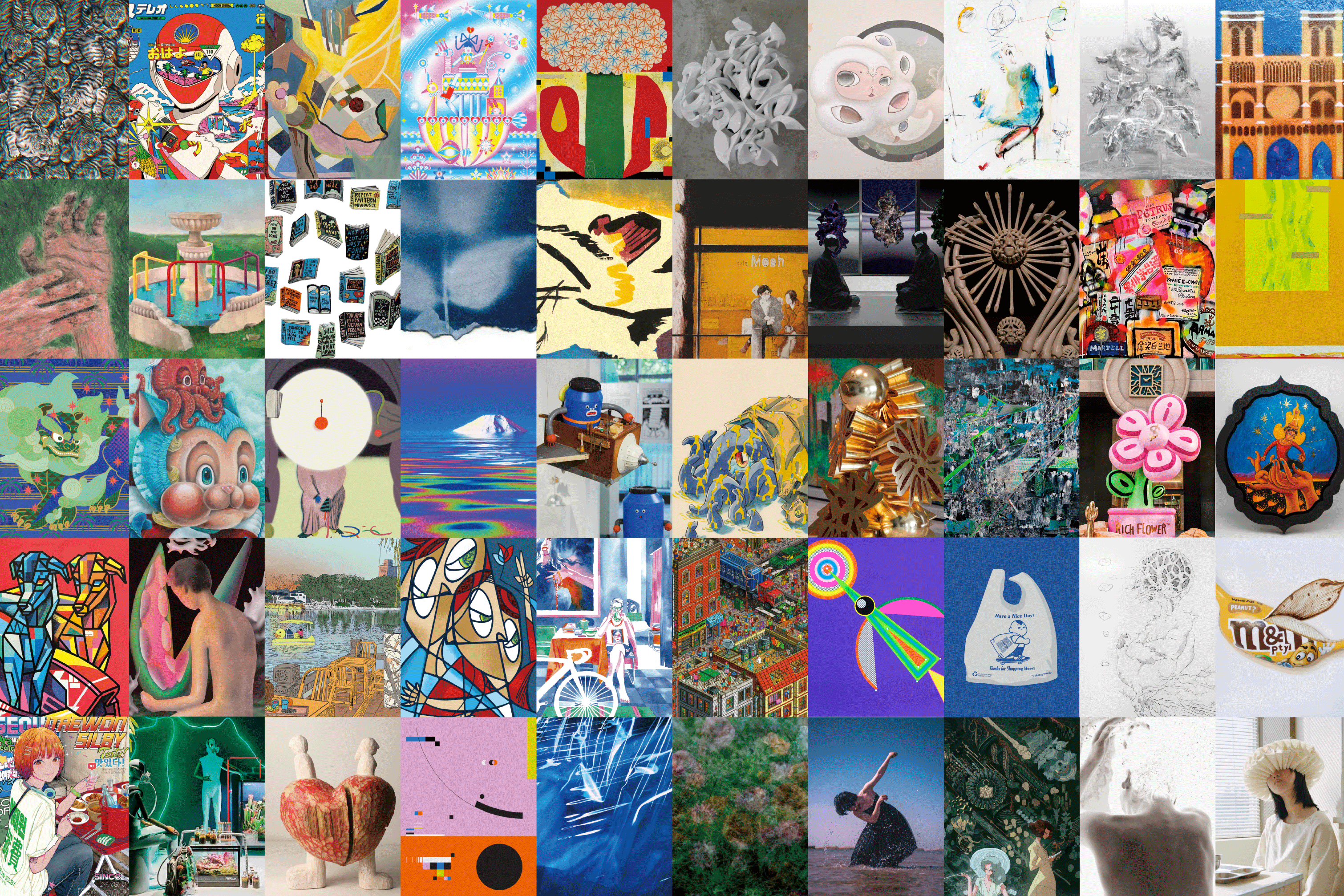 100+ 亚洲艺术家汇展